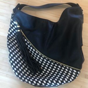 Big Buddha Black and White Purse